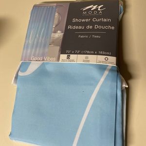 Moda Modern Designer Shower Curtain  Good Vibes